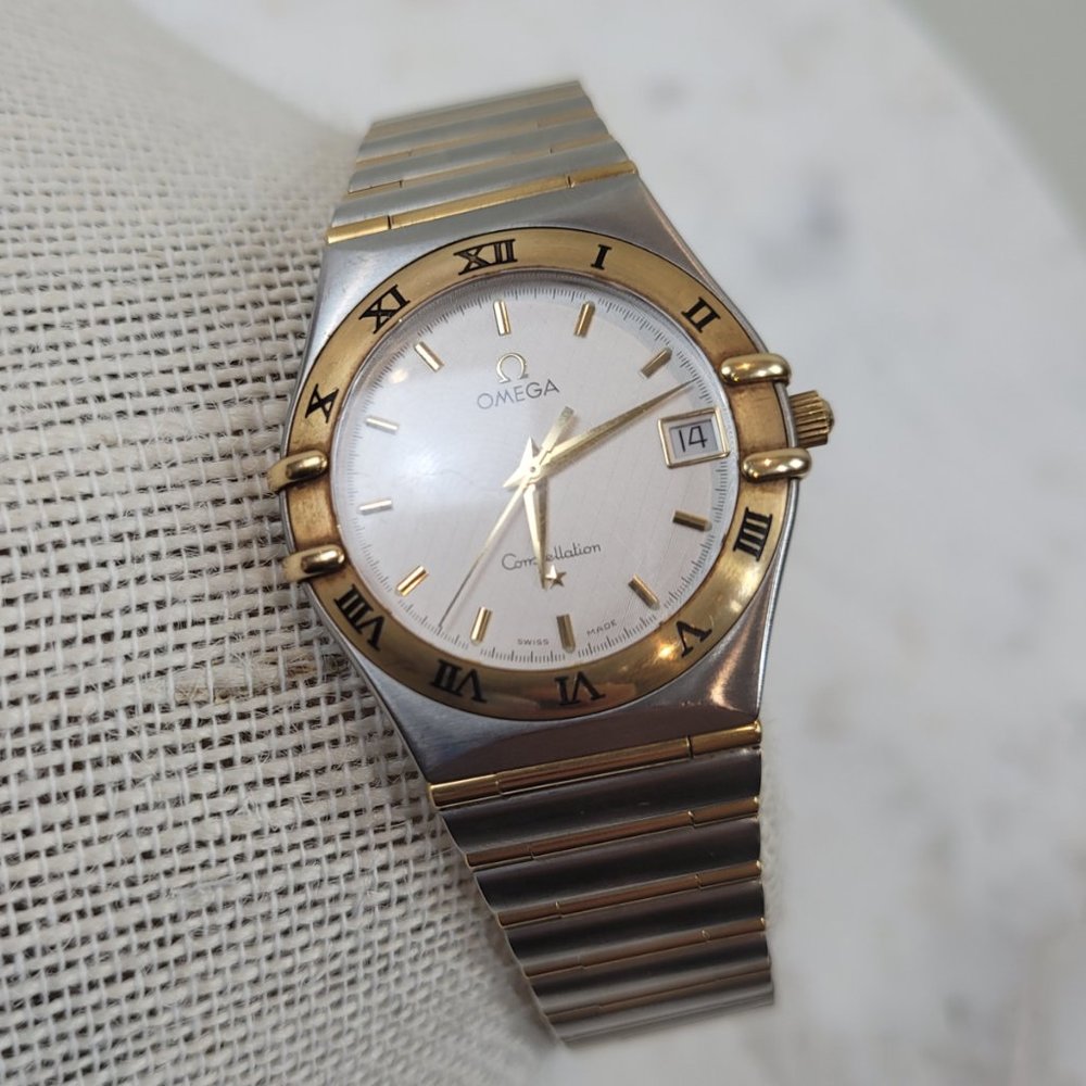 Omega Constellation Two Tone Mens Watch